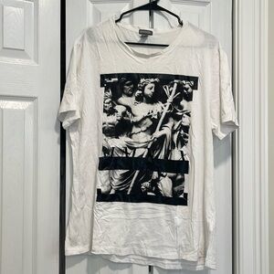 H&M Roman style white and black T-shirt